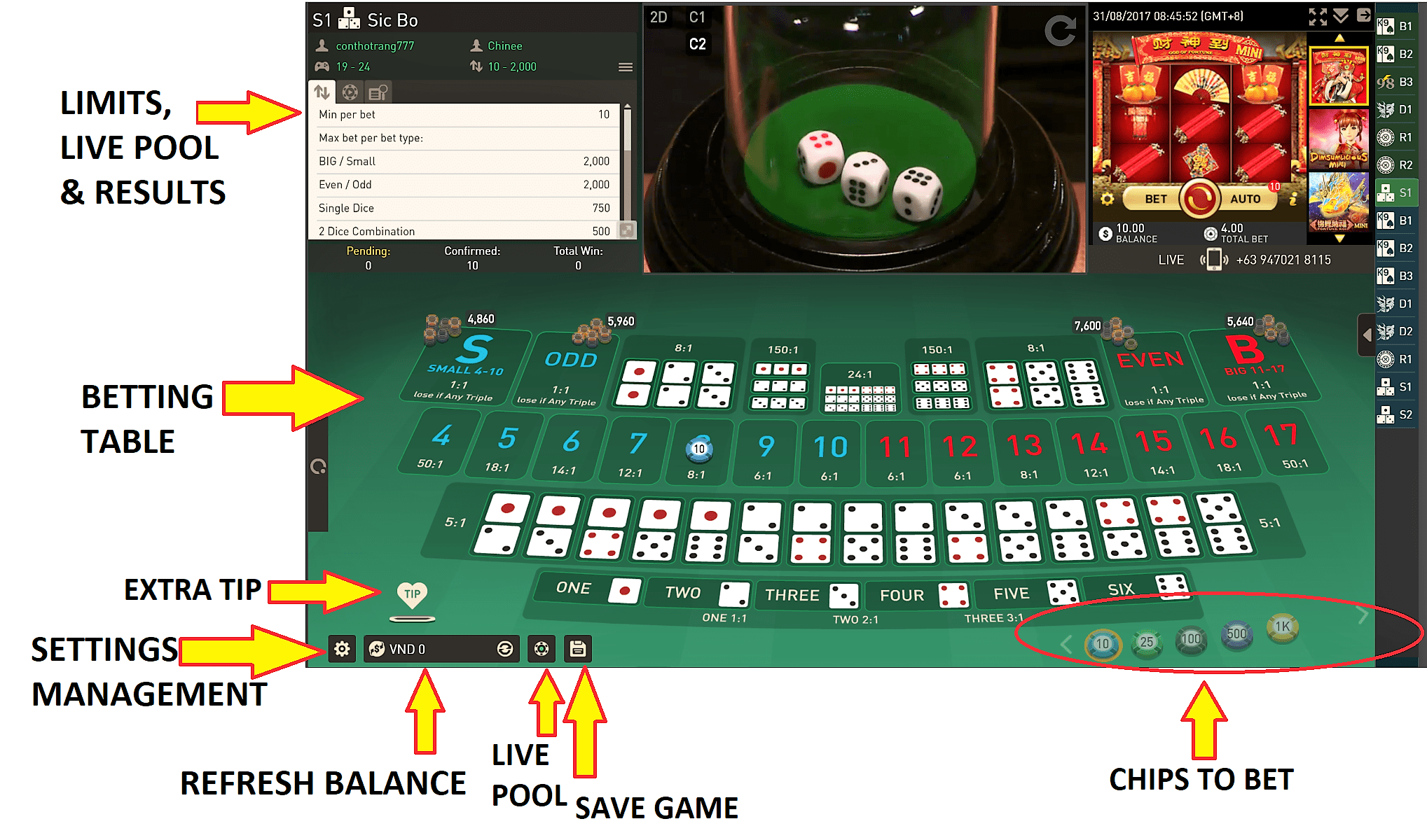 Play like a Pro How to Play Sicbo in W88 4