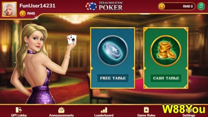 Basic poker rules and how to play + Easy poker online at W88
