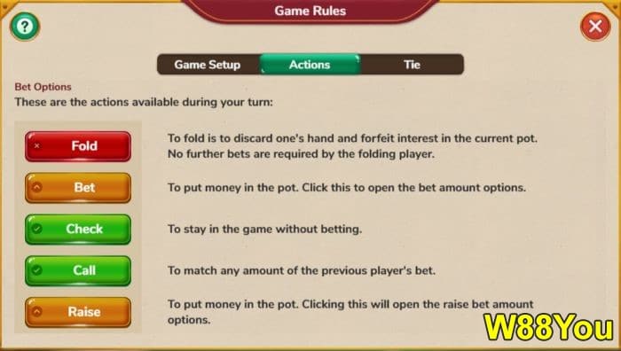 Basic poker rules and how to play + Easy poker online at W88