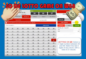 So De: Place Your Wagers on a New Lottery Game at W88 So De Game W88