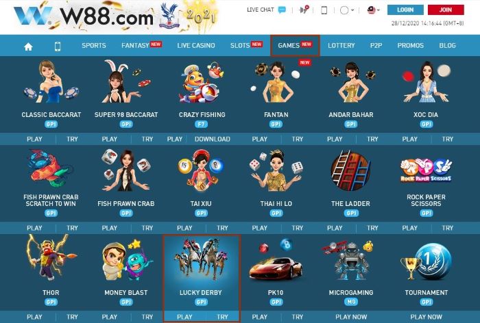 Play Like A Pro: How to Play Lucky Derby at W88