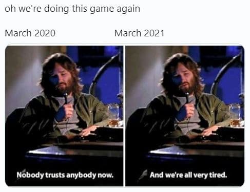 March 2020 vs March 2021 memes - Netizens recalling memories