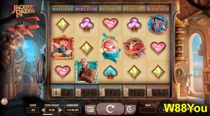 w88you w88 slots best progressive jackpot slots game online jackpot raiders
