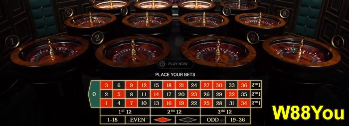W88you w88 roulette variations types explained multiwheel roulette