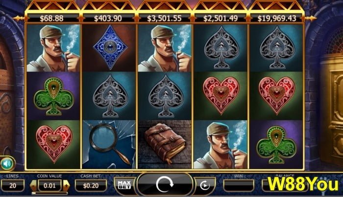 w88you best yggdrasil slots games online for real money or free demo sherlock holmes and the stolen stone