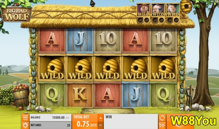 w88you 10 most popular slots online games at w88 big bad wolf