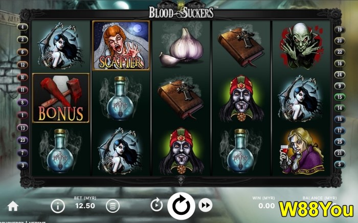 w88you 10 most popular slots online games at w88 blood suckers