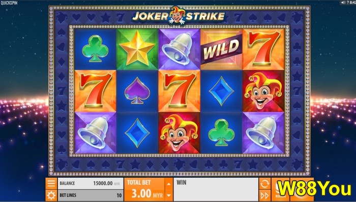 w88you 10 most popular slots online games at w88 joker strike