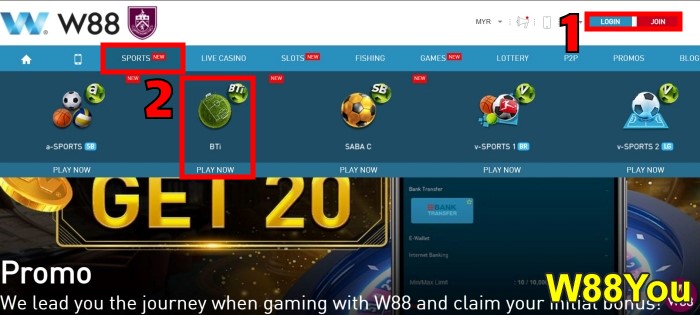 w88 football betting online malaysia review 2023 and tutorial step 1