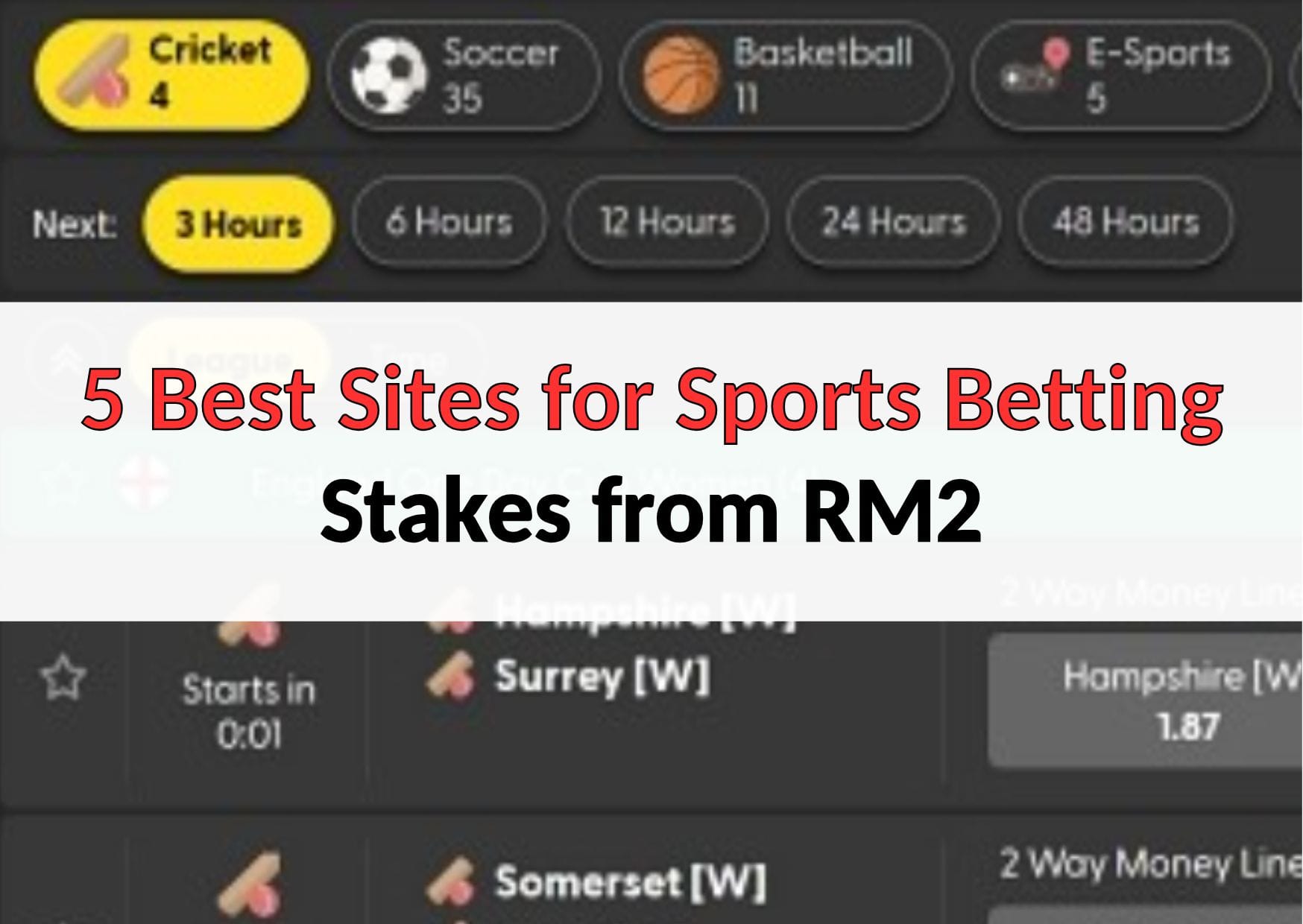 5 best sites for sports betting