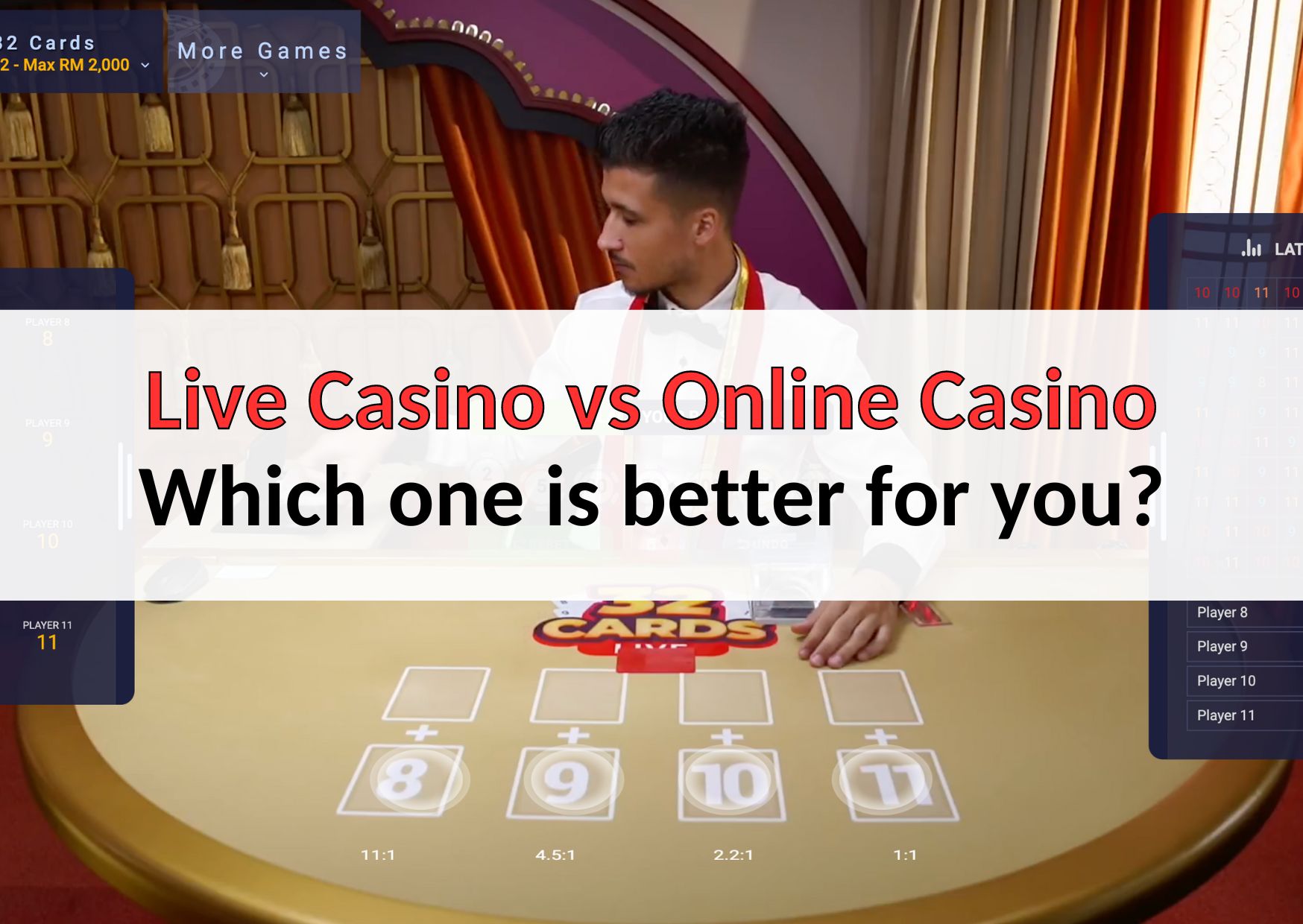 Live Casino vs Online Casino: Know which one is better?