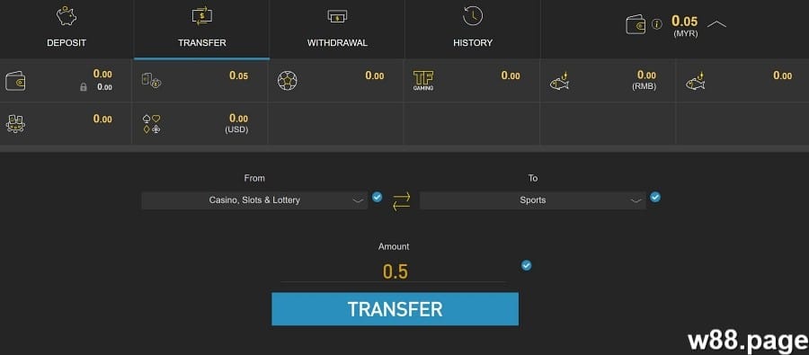 w88 wallet bonus tips