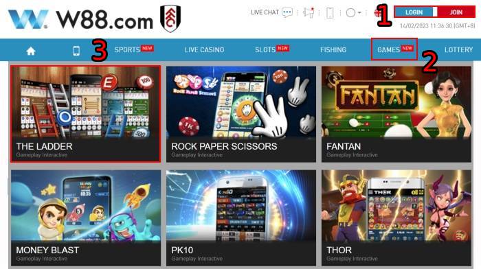 w88-games-how-to-play-the-ladder-game-online