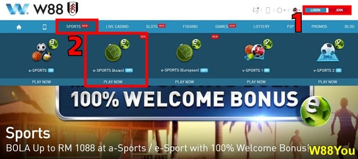W88 sign up for asian handicap 0 5 betting in sports 1