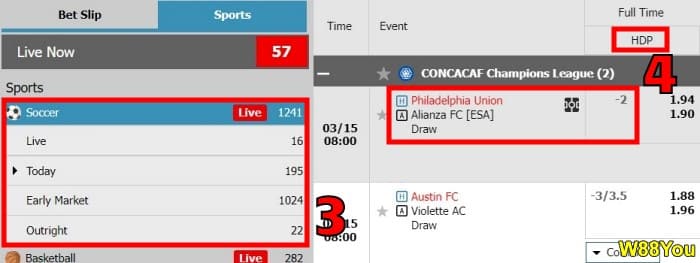 w88 asian handicap 2 meaning in football betting