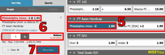w88 asian handicap 2 meaning in football