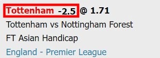 w88 betting on asian handicap 2.5 in football disadvantage example
