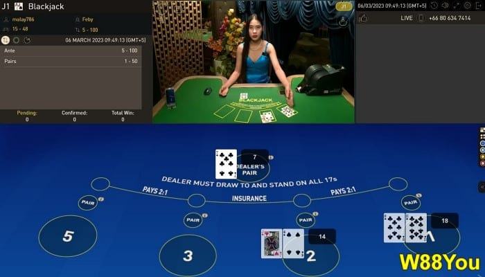 w88 is online blackjack casino rigged