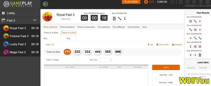 w88 lottery free online malaysia fast 3