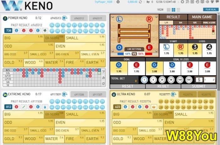 w88 lottery free online malaysia w keno