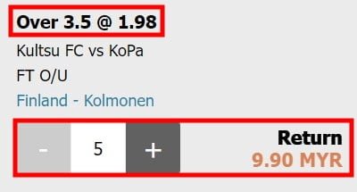 over 3.5 betting meaning in w88 sportsbook