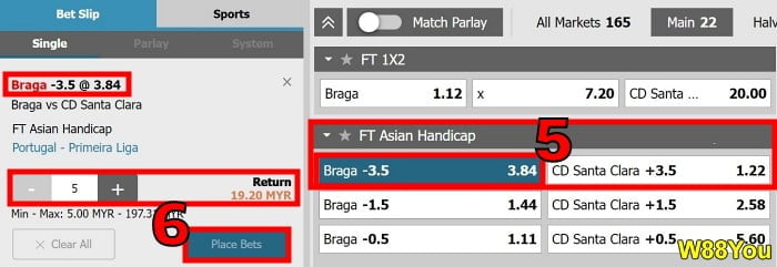 w88 asian handicap 3.5 soccer betting explained
