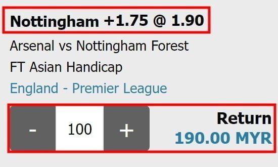 Asian handicap 1-75 meaning explained outcome 1
