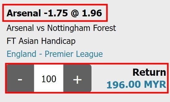 Asian handicap 1-75 meaning explained outcome 2