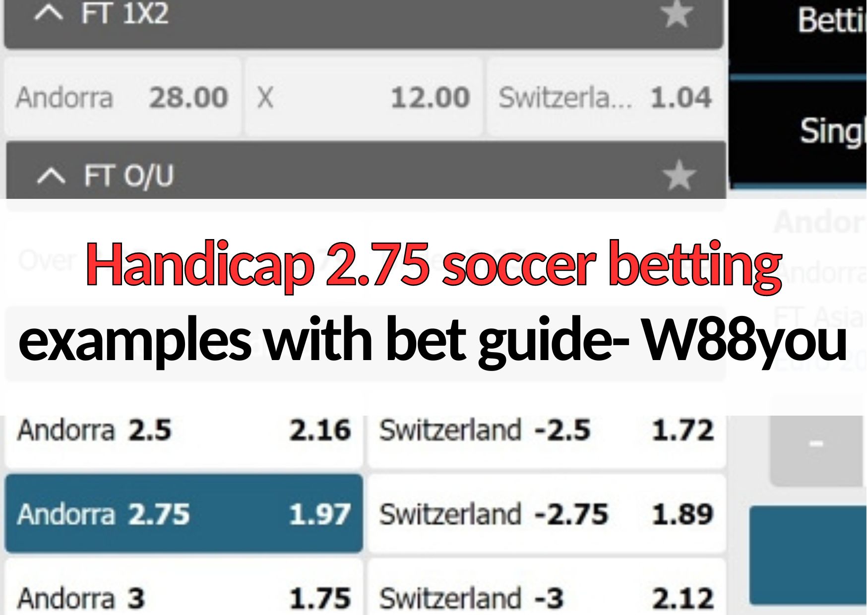 _Handicap 2.75 soccer betting