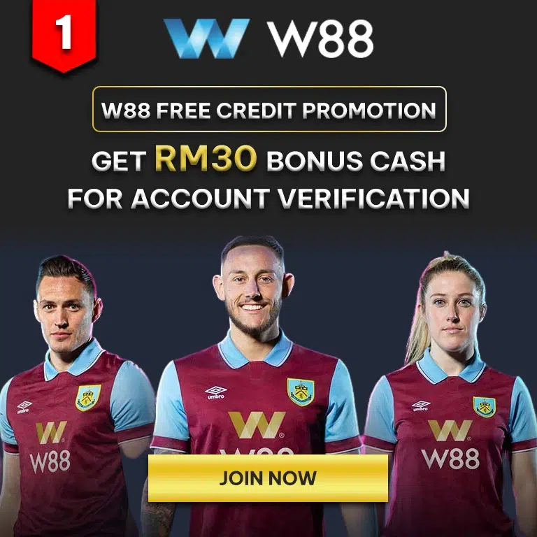 W88you w88 free credit promotion rm30