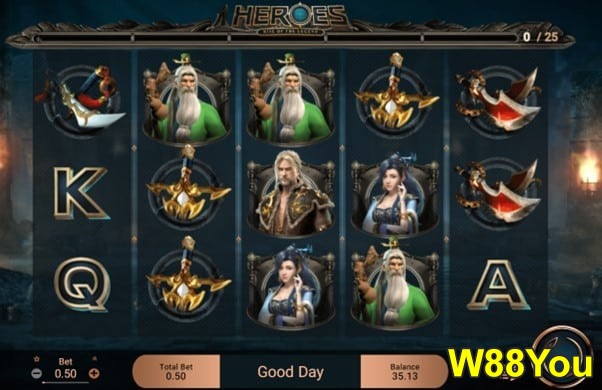 W88 slots online with high rtp for W88 jackpot wins heroes
