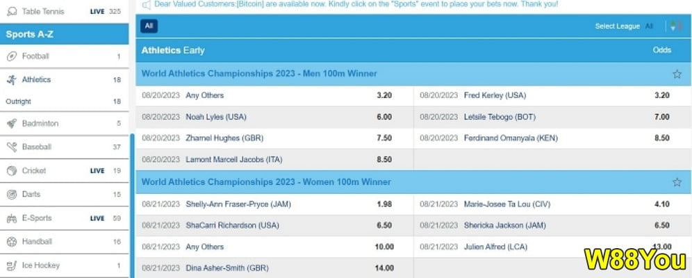 w88 sport betting company review by w88you w88 sportsbook athletics