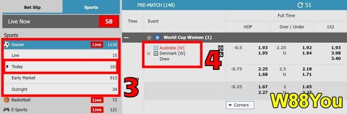w88 sportsbook play w88 sports betting with w88you step 2