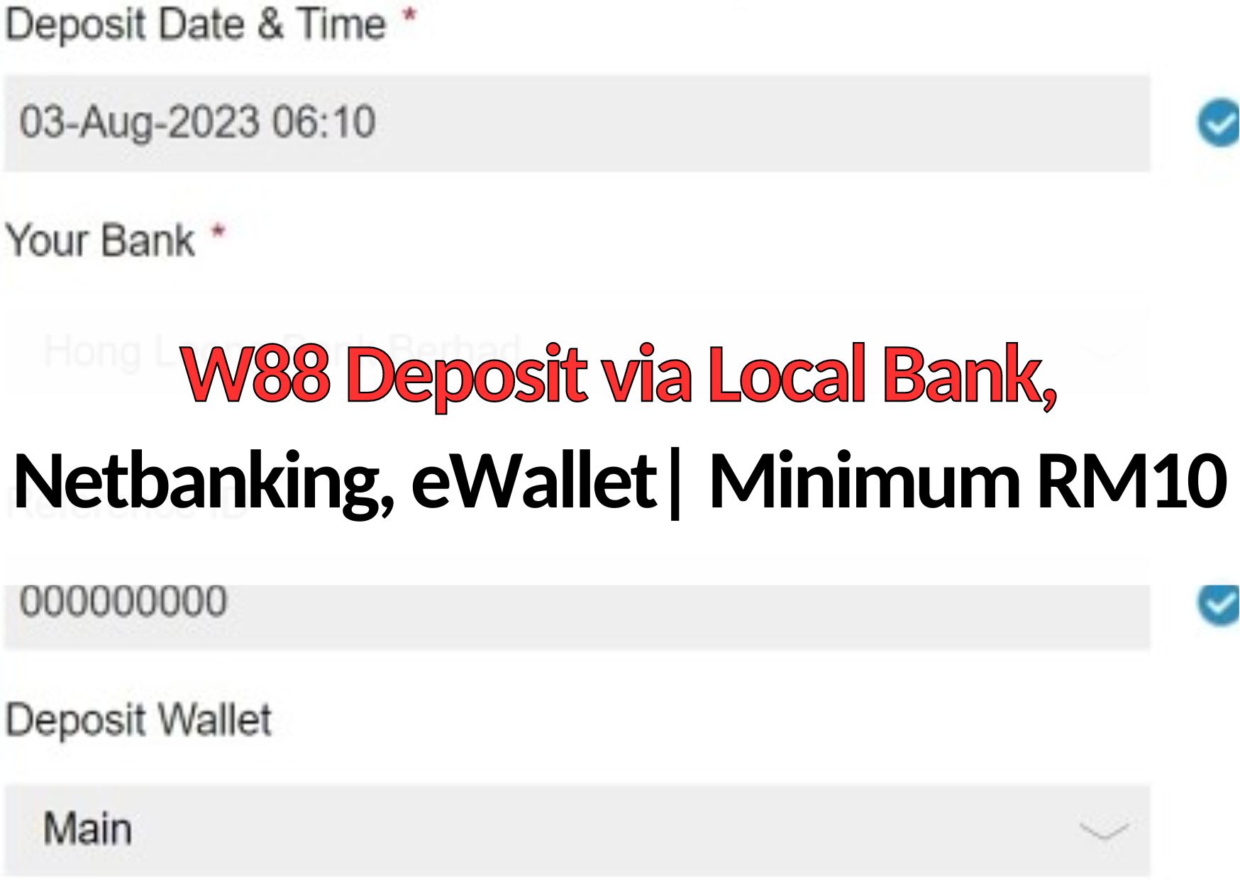 w88you w88 deposit of minimum rm10
