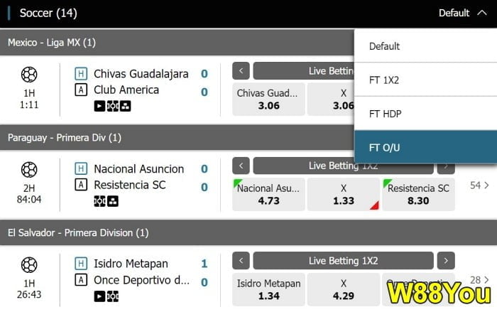 W88you-football-betting-strategies to win huge profits