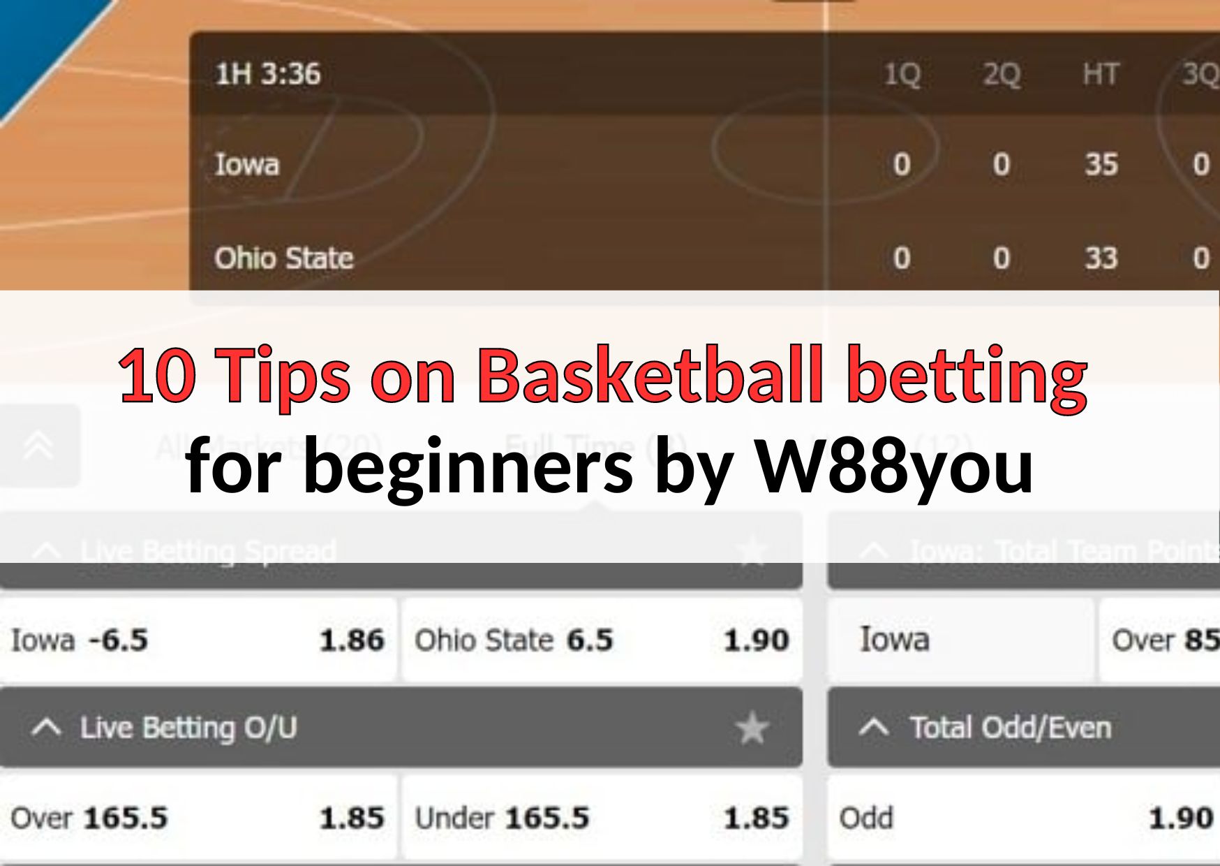 10 Proven Tips on Basketball betting for beginners by W88you