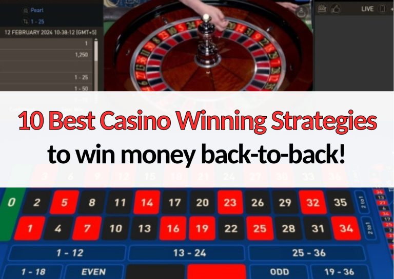 10 best casino winning strategies to win money online