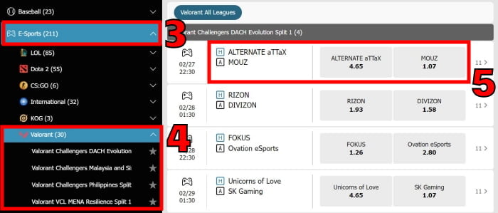 betting on valorant matches online explained for beginners step 2