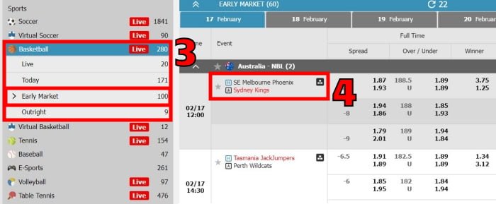 how to bet on basketball games online tutorial for beginners step 2