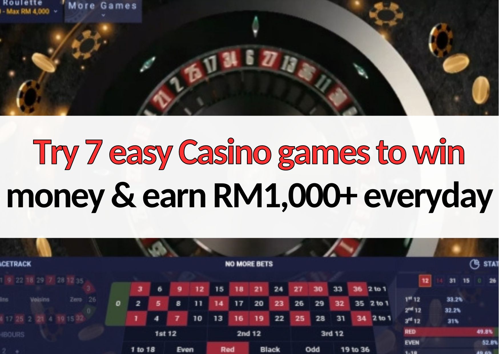 try 7 easy casino games to win money and earn daily