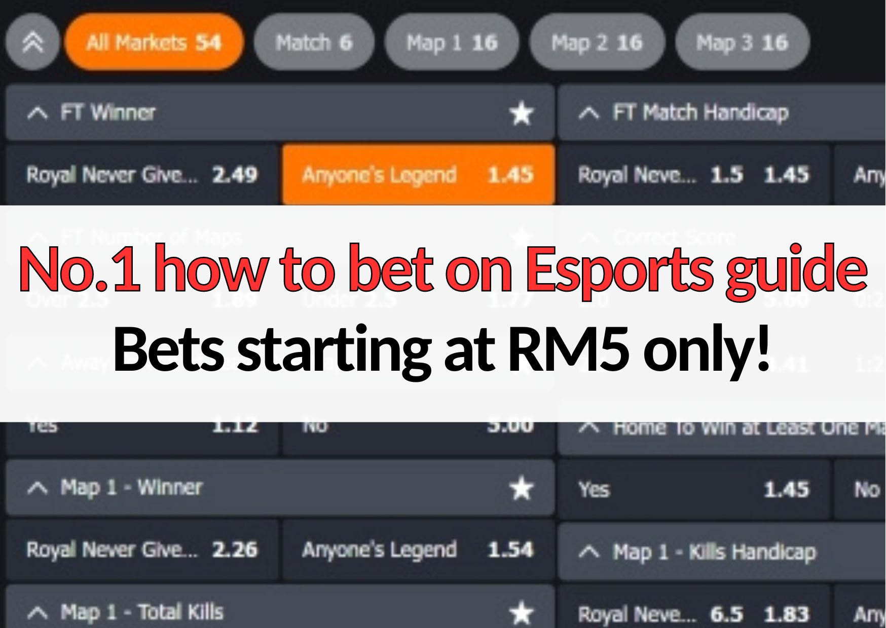 w88page how to bet on esports guide bets starting from rm5