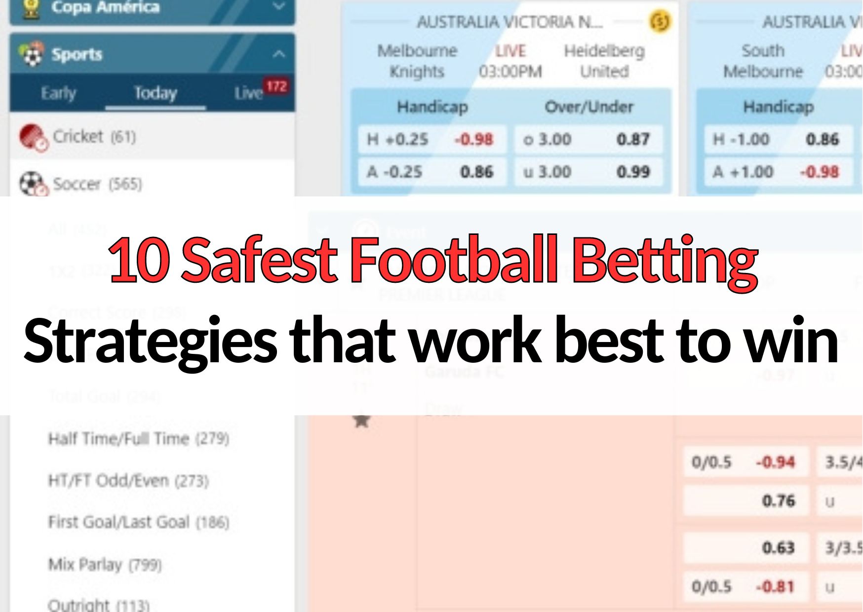 10 best football betting strategies that work