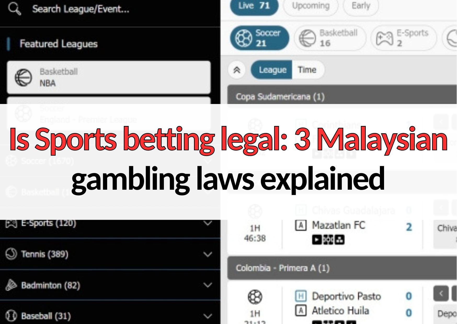is sports betting legal online gambling laws of malaysia explained