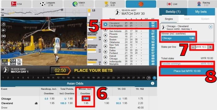 how to play virtual sports betting tutorial guide for beginners step 3