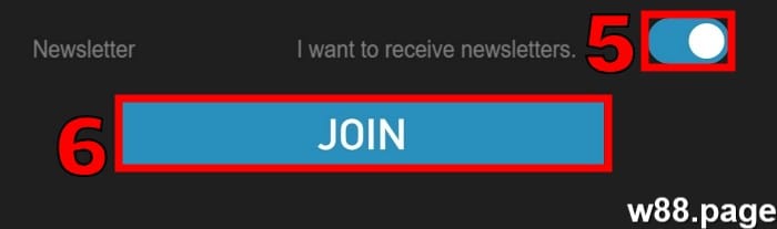 w88 affiliate how to join step 5