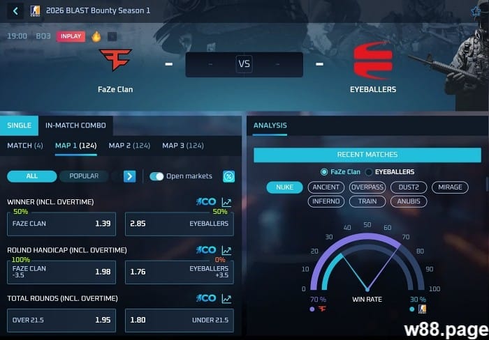 w88 esport top esport games