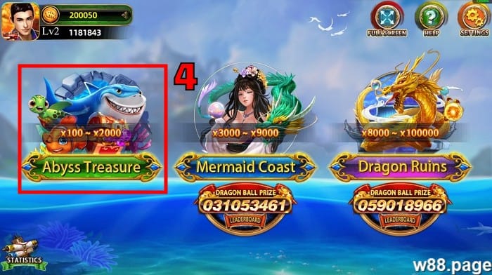 w88 fishing master guide step 3