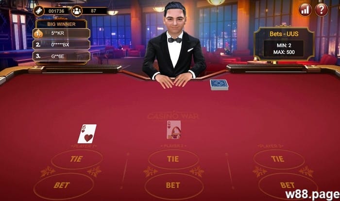 w88 games casino war