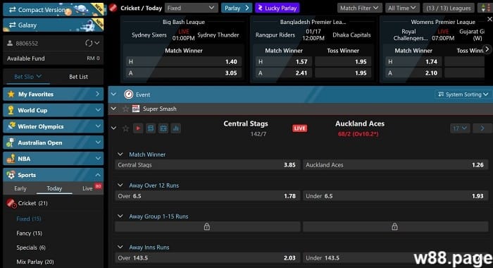 w88.com - a-sports saba sportsbooks