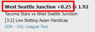 asian handicap 0.25 meaning and betting guide example 1